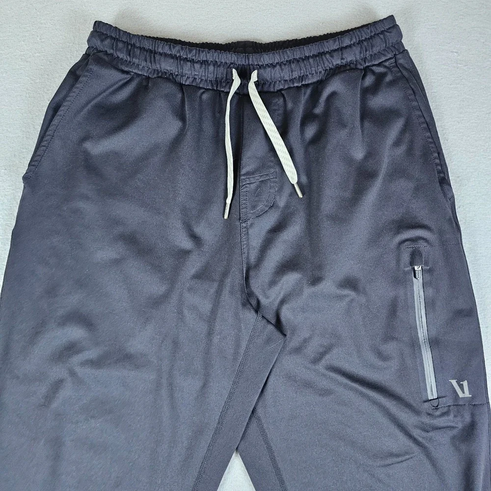 Vuori Sunday Performance Jogger Pants Mens Small Black Drawstring Pockets V416